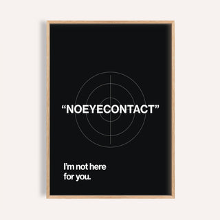 Framed print close-up of Gym Art with white typographic phrase on black background