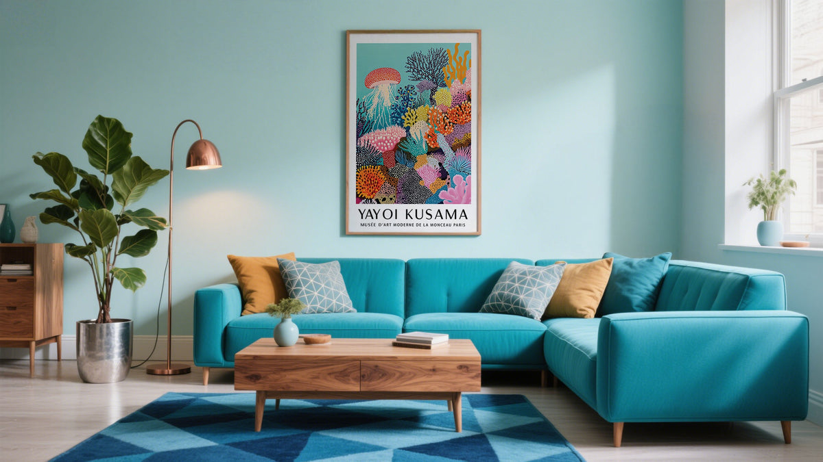 Moderne Wandkunst: Schaffen Sie einen stilvollen Raum mit klaren Linien und starker Wirkung.