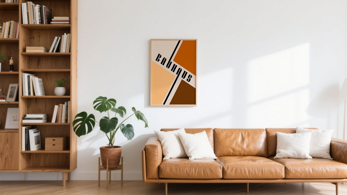 Wandkunst im Mid-Century-Modern-Stil für das Wohnzimmer