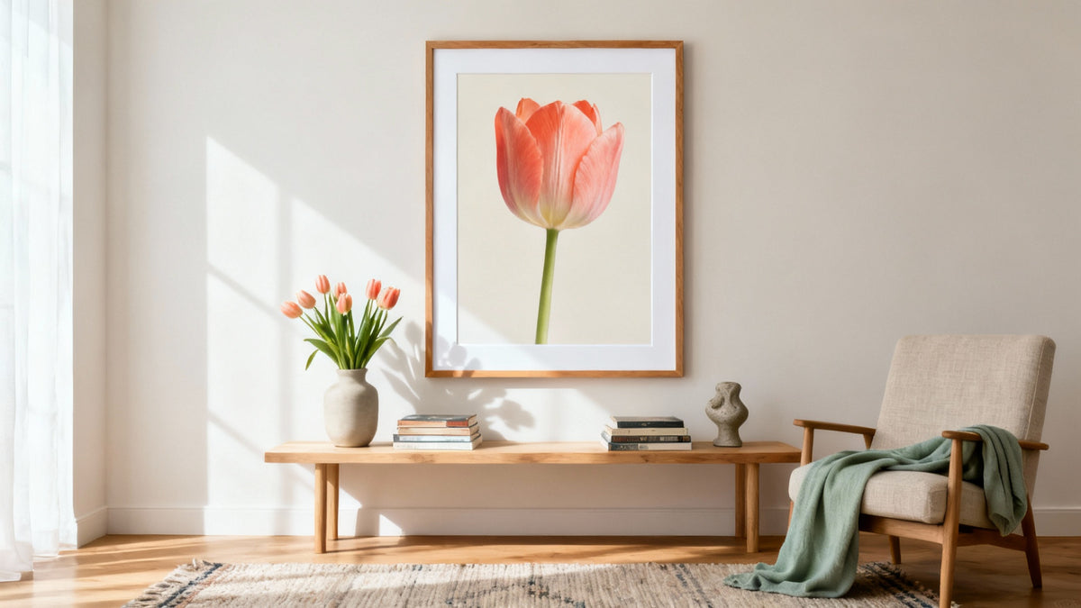 Arte de pared Tulipán: Ilumina tu hogar con flores eternas
