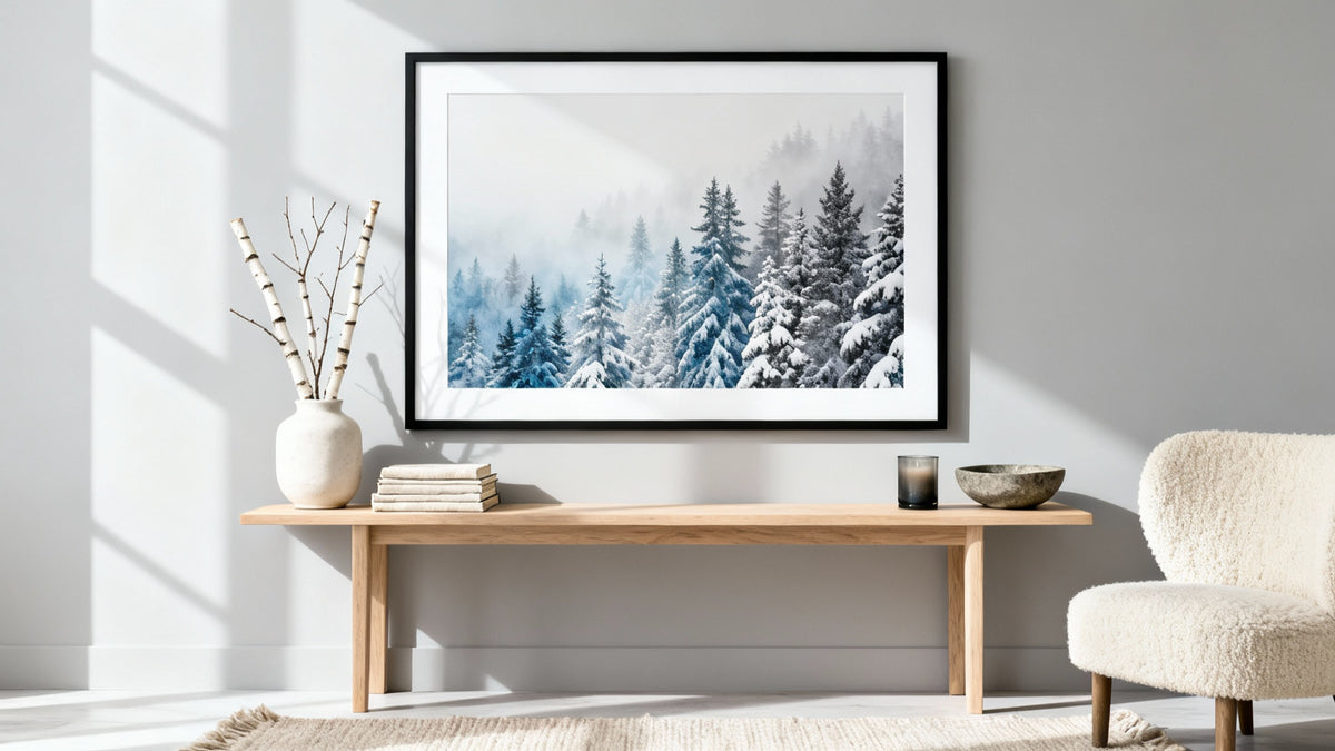 Winterliche Wandkunst: Verleihen Sie Ihren Räumen saisonale Eleganz