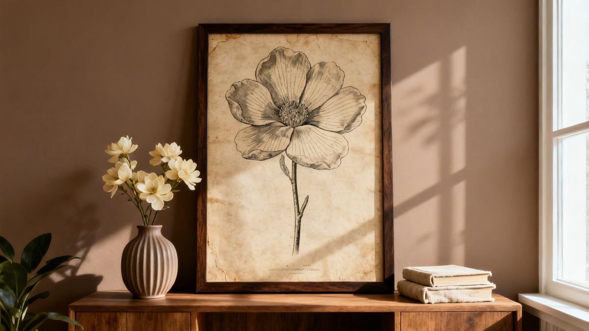 Stampa Vintage di Magnolia: Guida Completa all'Arte Botanica da Parete