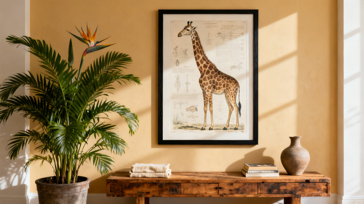 The Complete Guide to Giraffe Posters: Choosing and Decorating with Wildlife Art