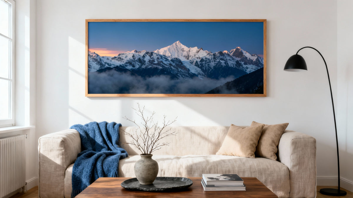 Arte da parete di montagne: decorazione mozzafiato per ogni casa