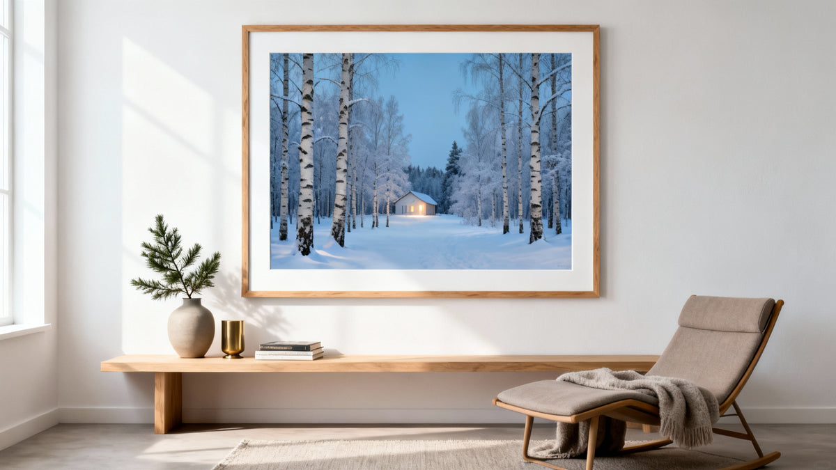Winterlandschaftsdrucke: Zeitlose Kunst für jedes Zuhause