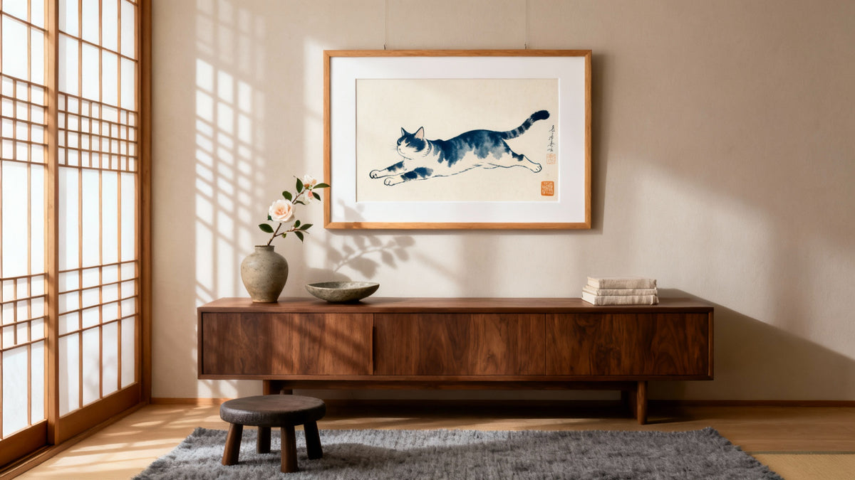 Arte Giapponese dei Gatti: Esplorando l'Eleganza e la Tradizione Felina