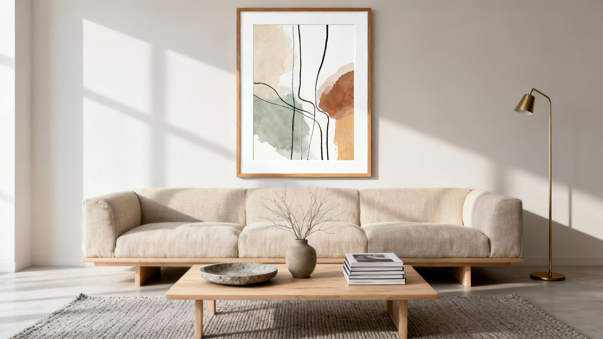 Gallervägg ovanför soffa: Idéer, råd och inspiration