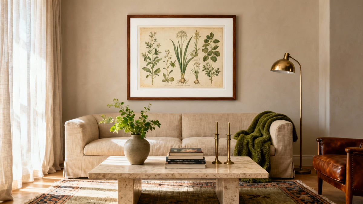 Arte de pared vintage para la sala de estar: transforma tu espacio con un estilo atemporal