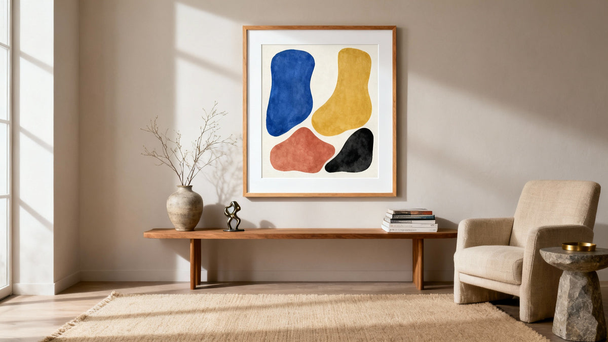 Abstrakte Wandkunst: Verwandeln Sie Ihr Zuhause mit Farben und Stil