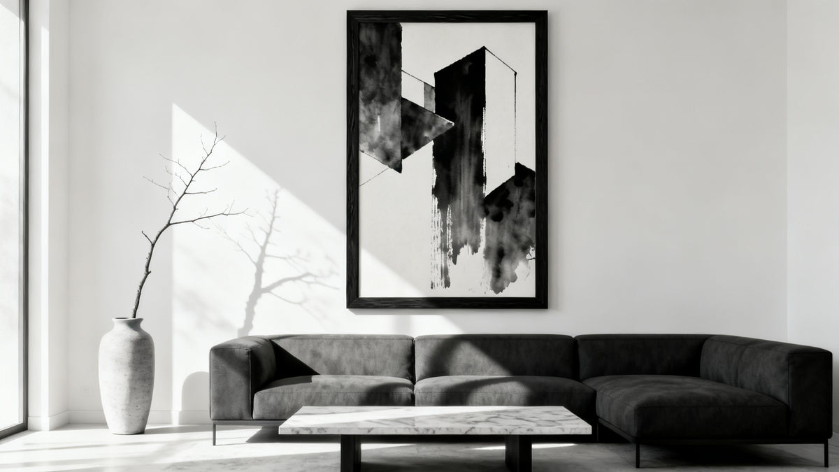 Decorazione da Parete per Soggiorno in Bianco e Nero: Una Guida Completa al Design d'Interni Monocromatico