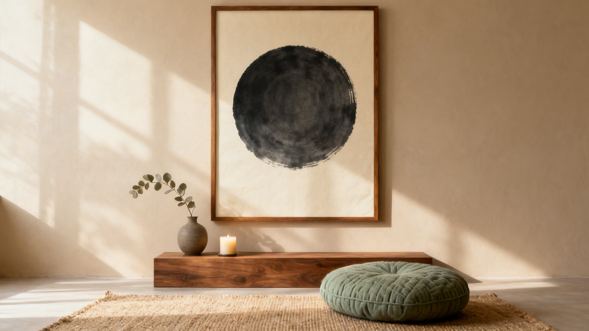Stampa di meditazione: guida completa all'arte murale mindfulness per il tuo spazio sacro