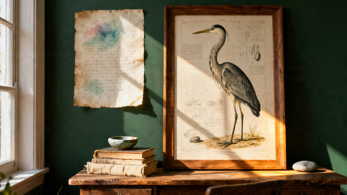 Poster Vintage di Uccelli: Eleva il Tuo Arredamento con Arte di Uccelli Senza Tempo