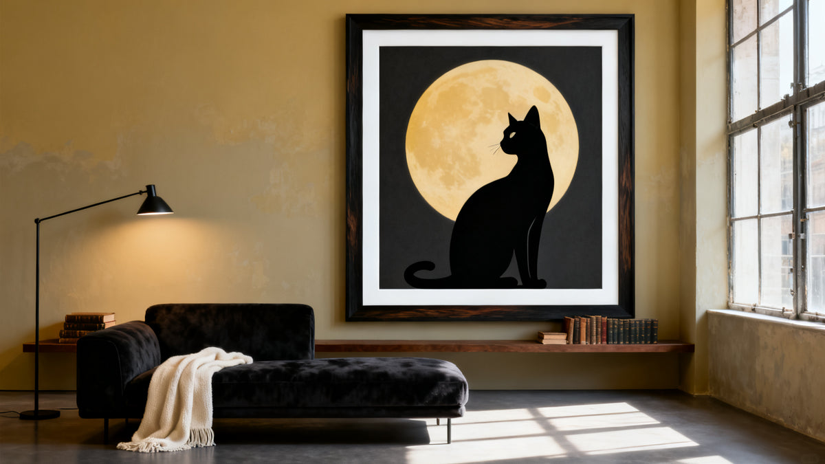 Arte dei poster sui gatti neri: da Le Chat Noir al mistero moderno