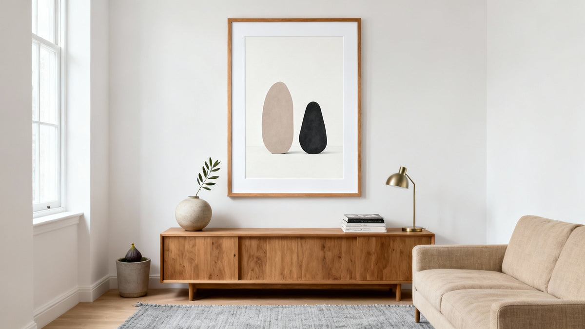 Láminas de arte minimalista para pared: estilo atemporal para hogares modernos