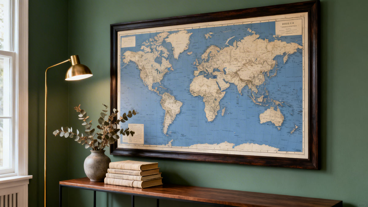La guida completa ai poster di mappe del mondo per l'educazione e l'arredamento della casa
