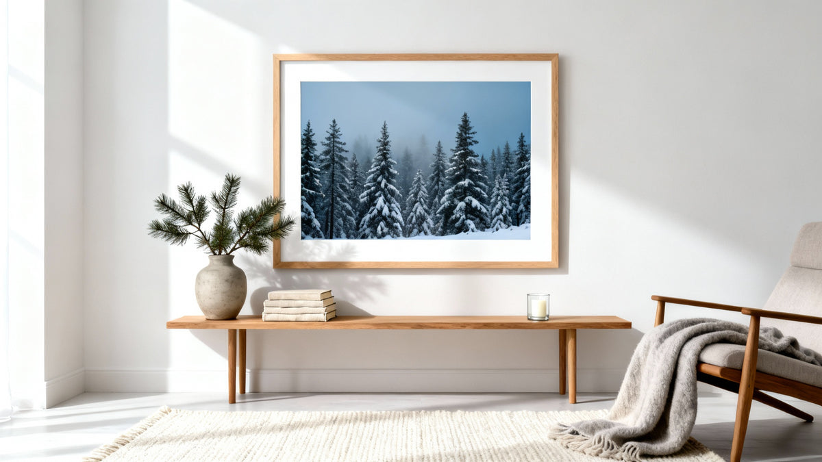 Winterliche Kunstdrucke: Kreative Ideen, um die Jahreszeit zu verschönern