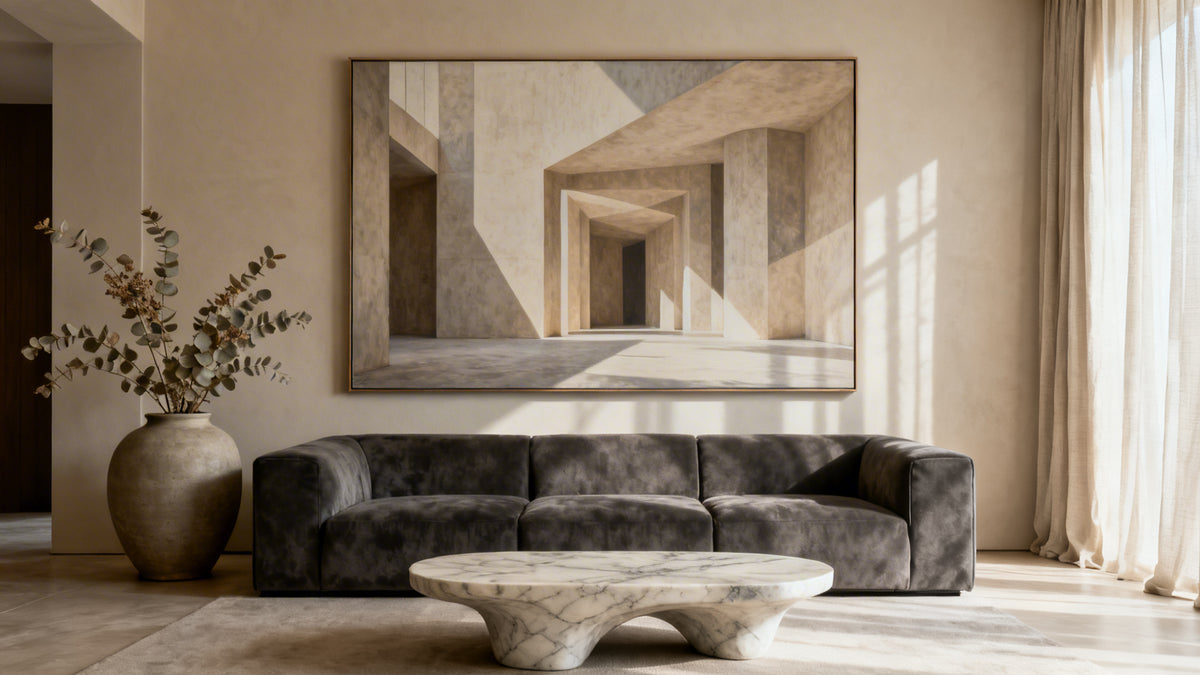 Große Leinwandbilder: Umfassender Leitfaden für übergroße Wandkunst
