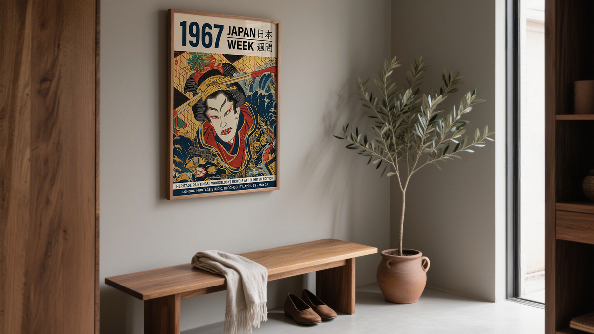 Láminas artísticas japonesas: una forma atemporal de renovar tus paredes