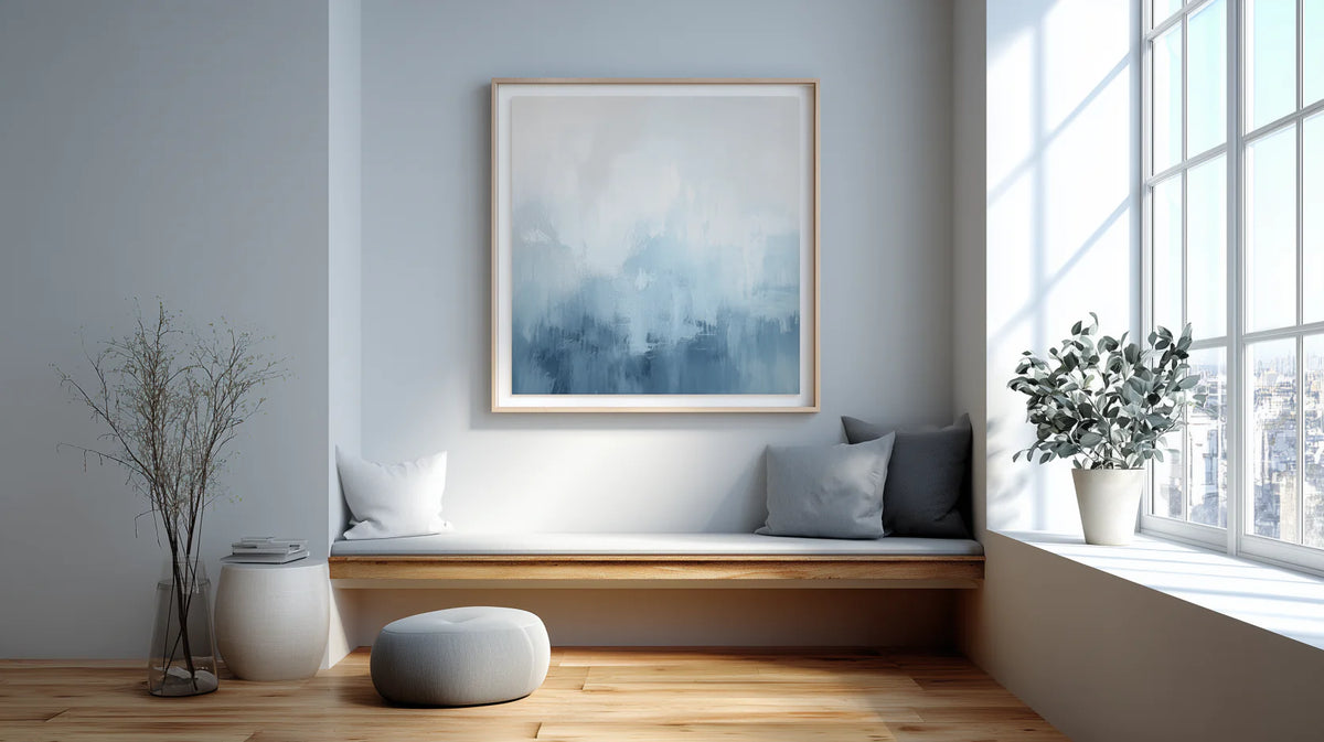 Why Choose Blue Grey and White Wall Art?