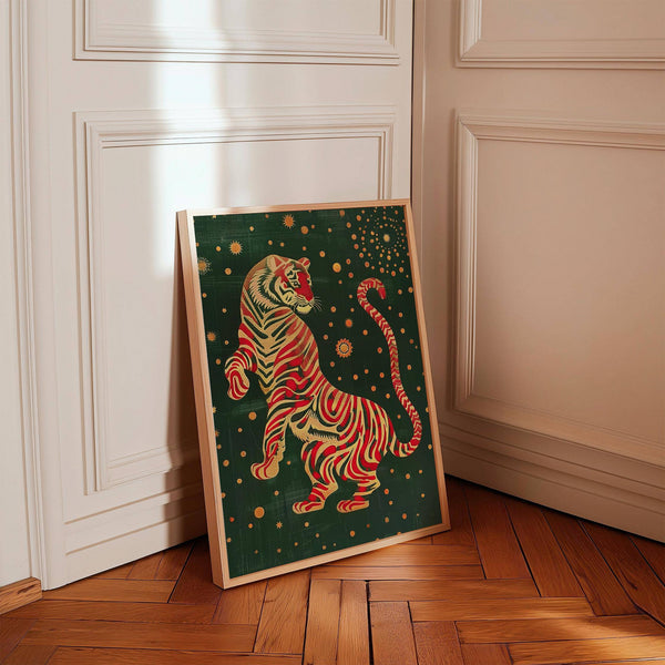 Green and Gold Wall Art