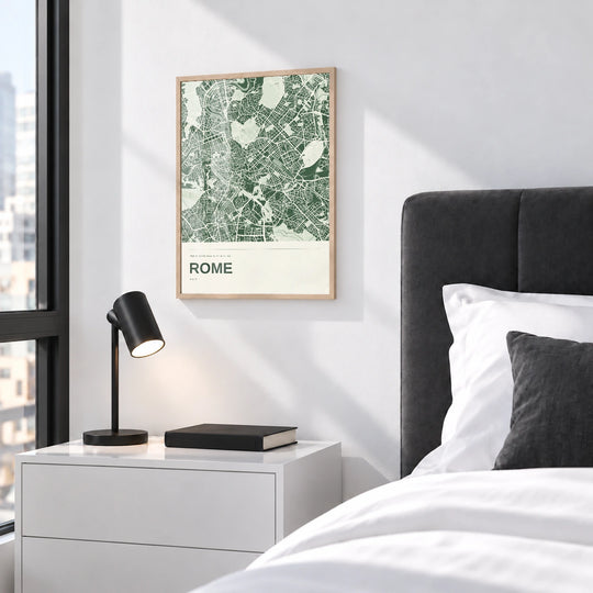 Rome Colour Map Print