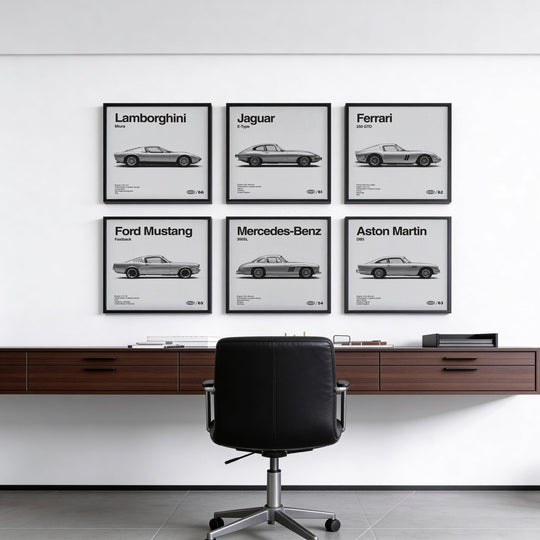 Conjunto de Carteles Automotrices