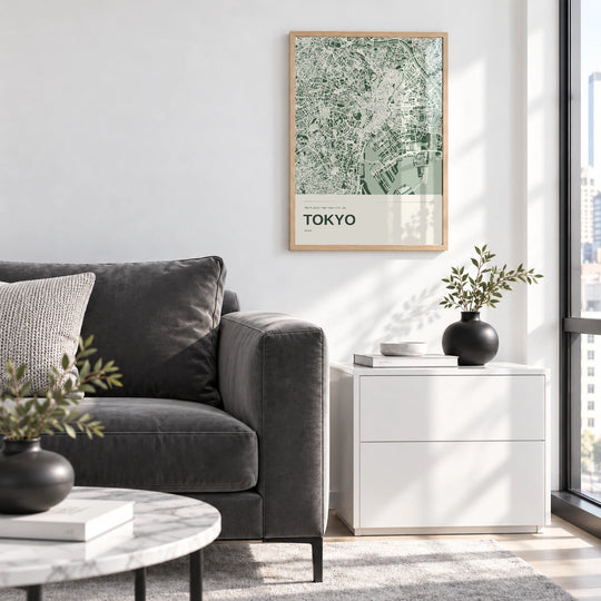 Tokyo-Farbkarten-Print - personalisierte Wandkunst