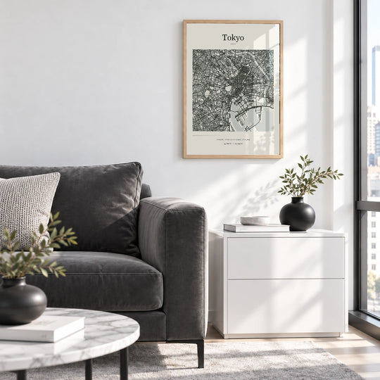 Tokyo City Map Print