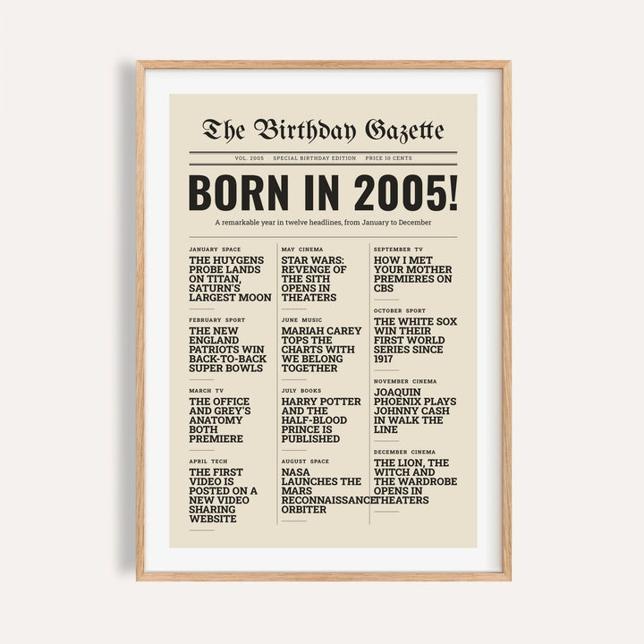 2005 Newspaper Print