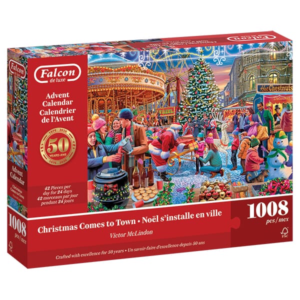 2026 Calendrier de l'avent Falcon (24 x 42 pcs) CASSE-TÊTE - 25-49 morceaux