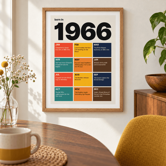 1966 Month Tiles