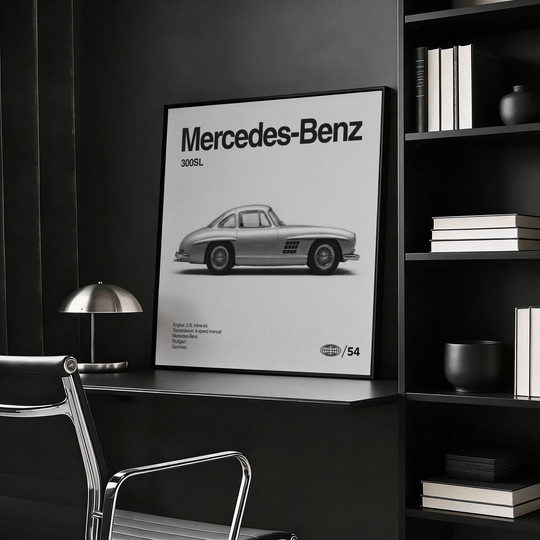 Póster del Mercedes 300SL