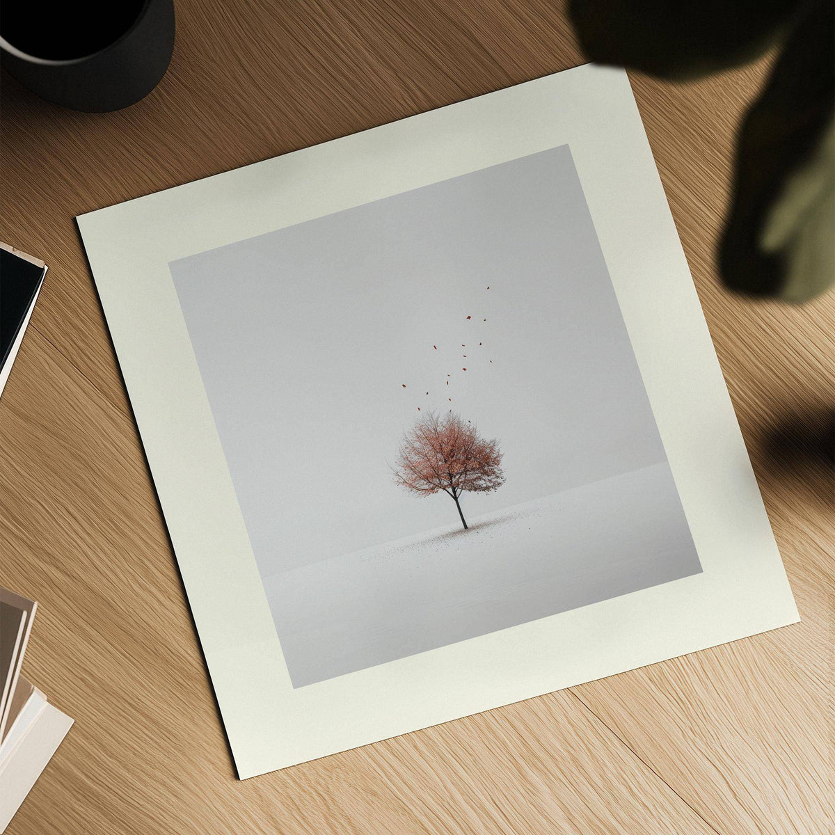 tree wall art capturing autumn transformation