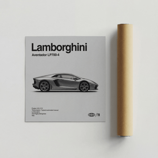 Entryway print showcasing modern supercar wall art with detailed side profile