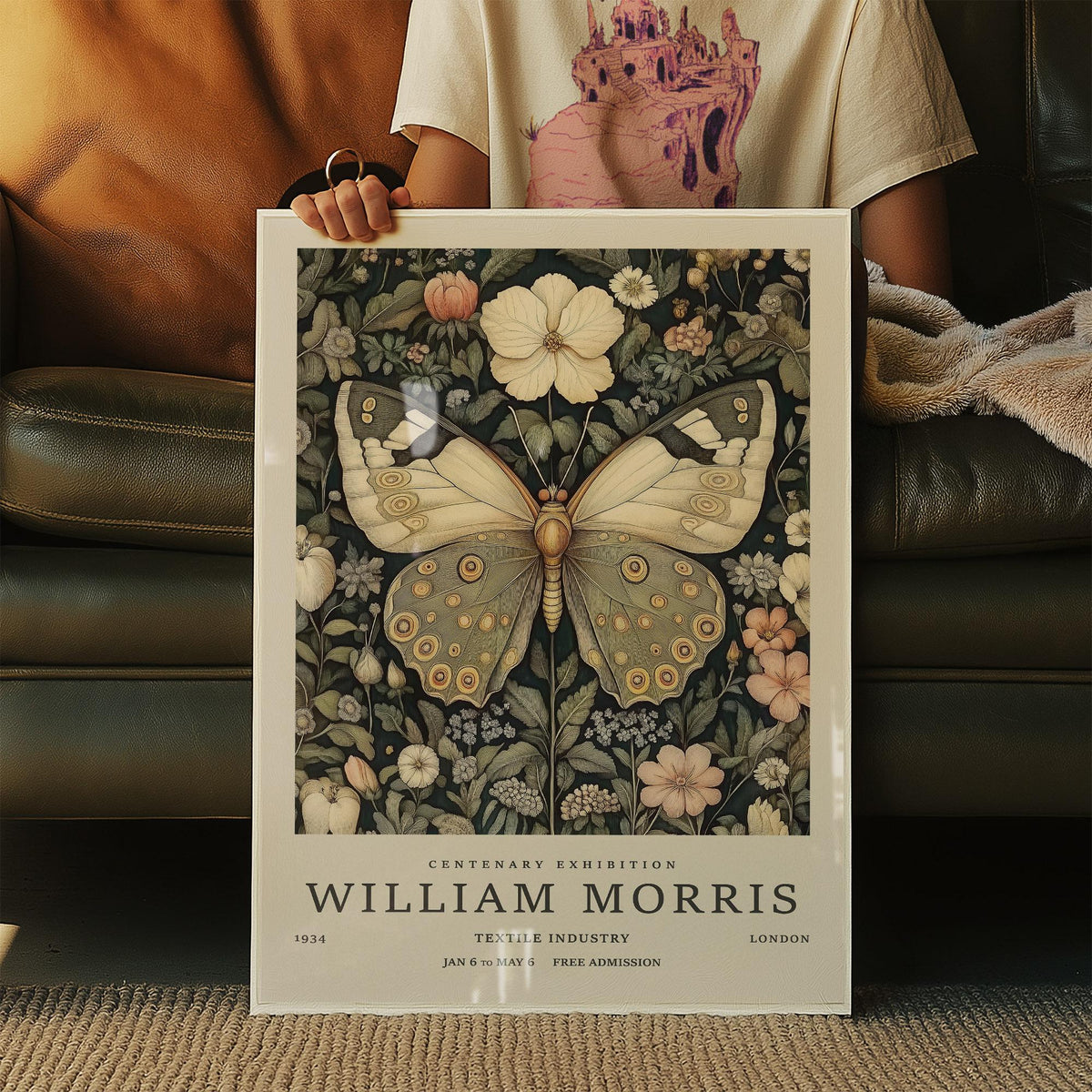 Botanical butterfly posters perfect for natural history wall decor.