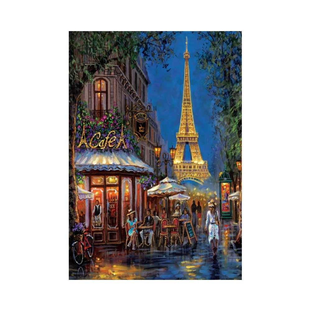 Nuit au Café Eiffel (500 pcs) CASSE-TÊTE - 400 - 550 morceaux