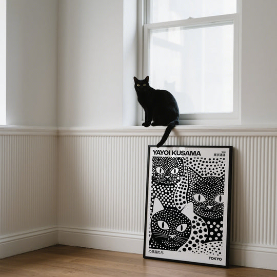 Gatos negros de Kusama