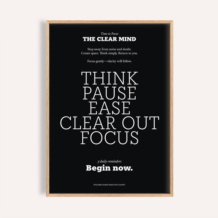 Wall Art Quotes for Home framed print close-up with white typography on black background