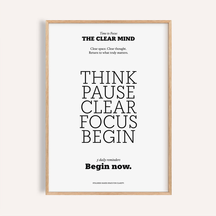 Motivational Art for the Office framed print with black text and a wooden frame
