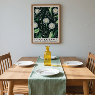 Stylish green-toned dark green wall art for tranquil home design