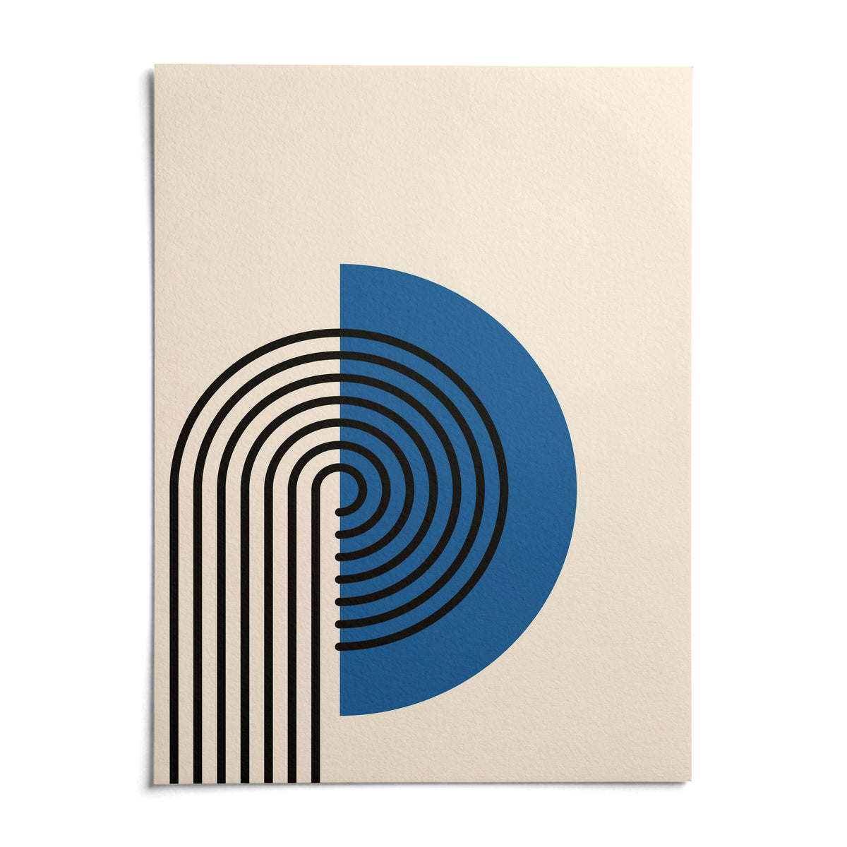 Abstract Arch Print, shown as an unframed paper print on a plain white background