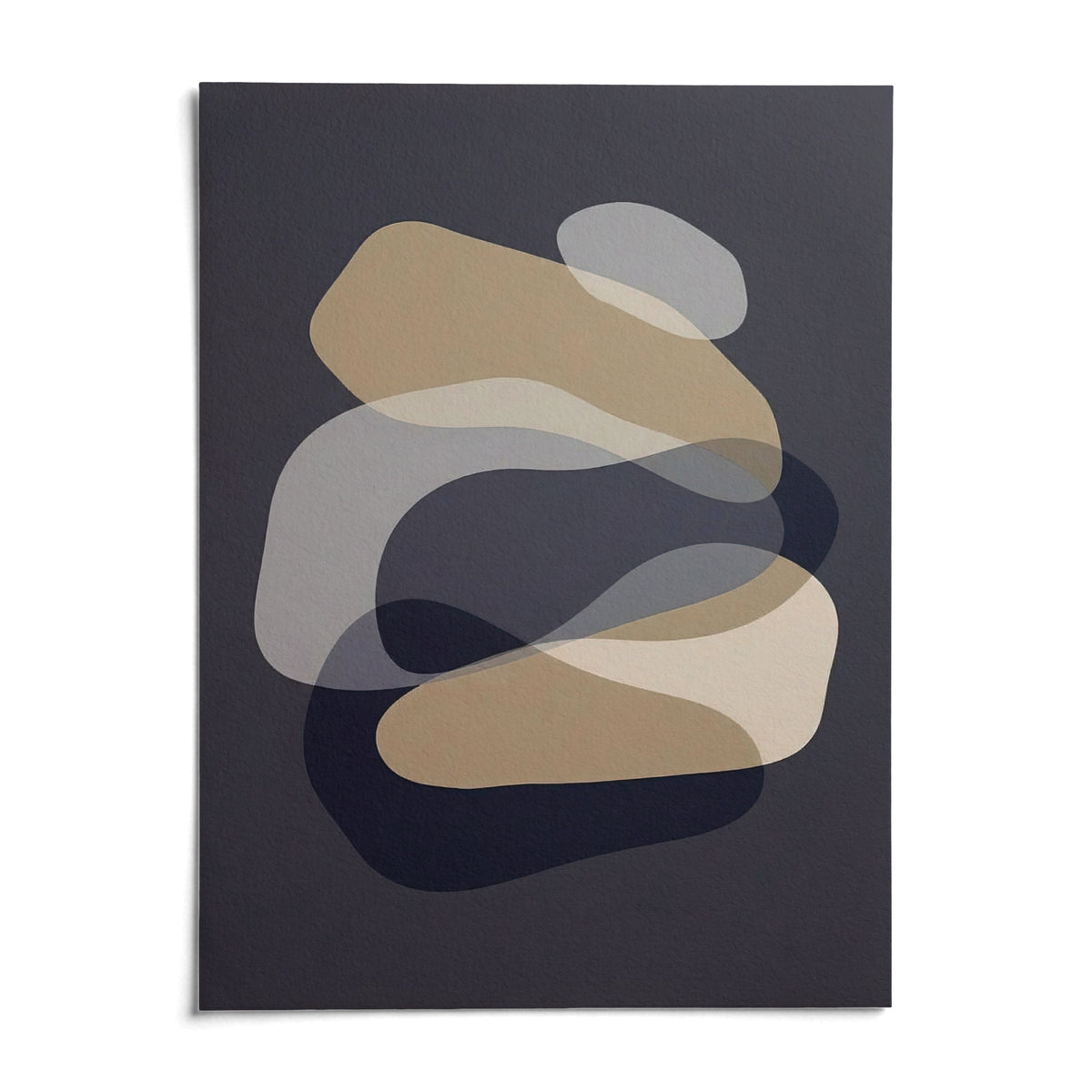 Abstract Art Shapes, shown as an unframed paper print on a plain white background