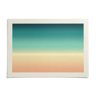 Abstract Beach Wall Art, shown as an unframed paper print on a plain white background