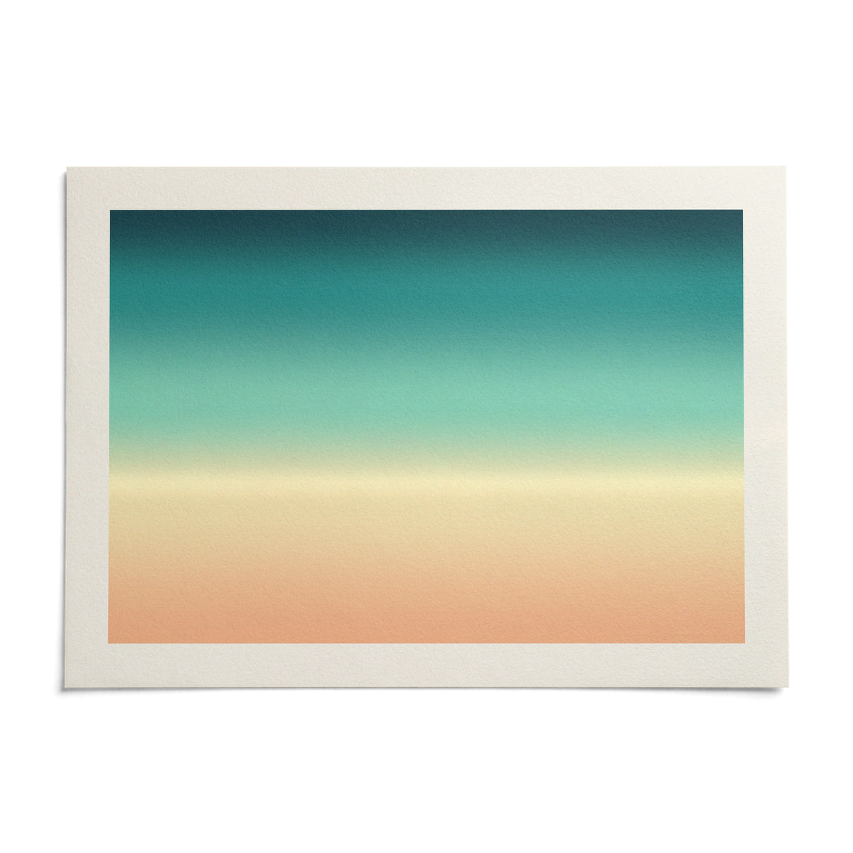 Abstract Beach Wall Art, shown as an unframed paper print on a plain white background