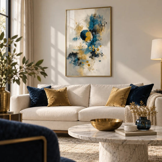 Astratto Oro Blu