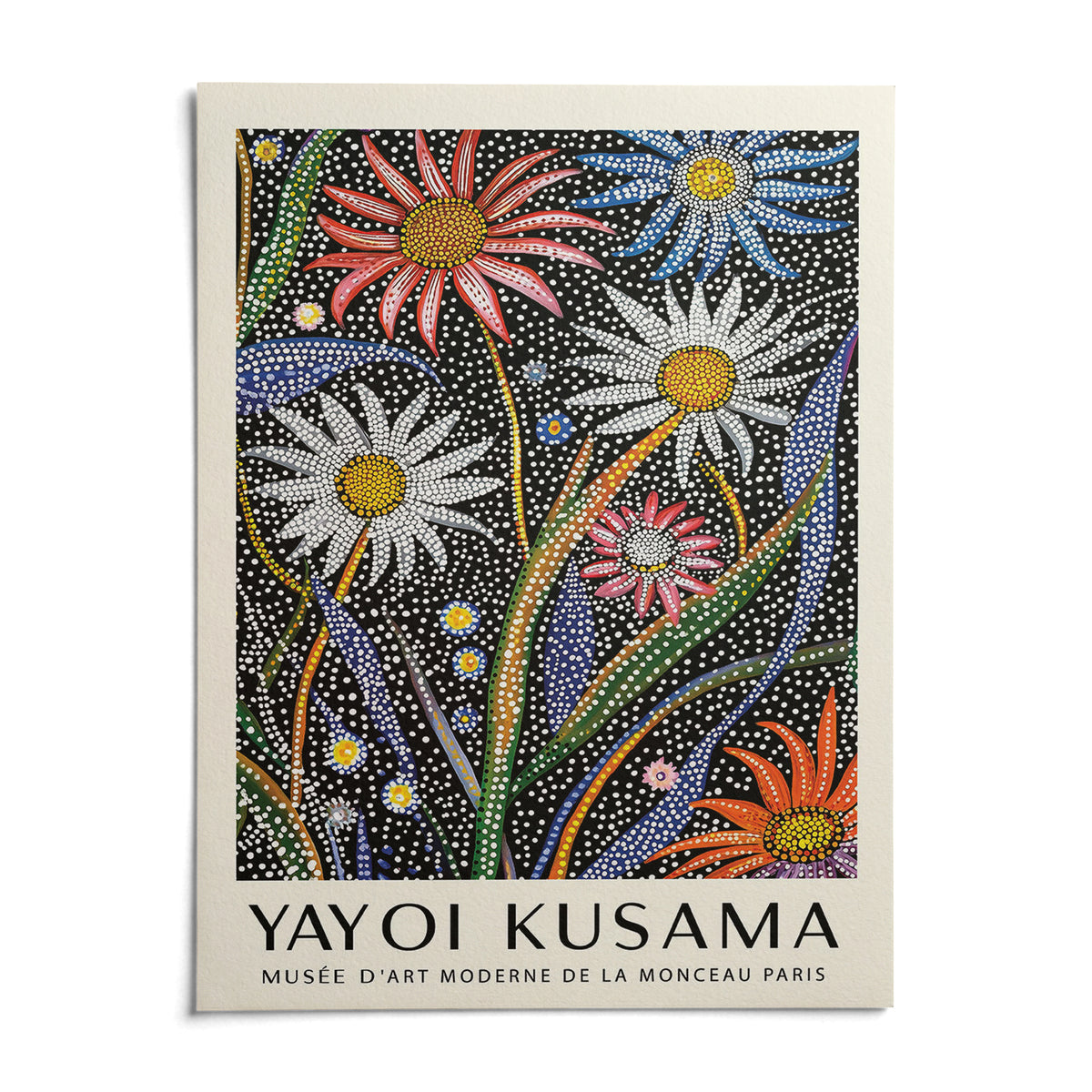 Abstract Botanical Wall Art, shown as an unframed paper print on a plain white background