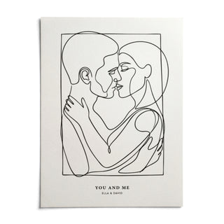 Abstract Figures, shown as an unframed paper print on a plain white background