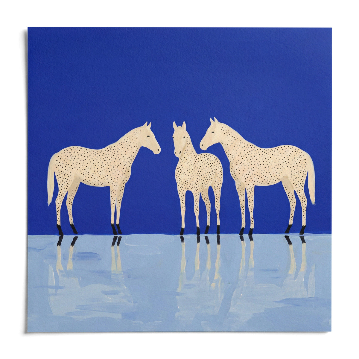 Abstract Horse Poster, shown as an unframed paper print on a plain white background