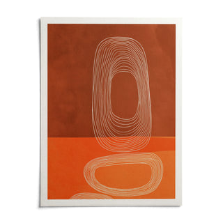 Abstract Line Art Print, shown as an unframed paper print on a plain white background
