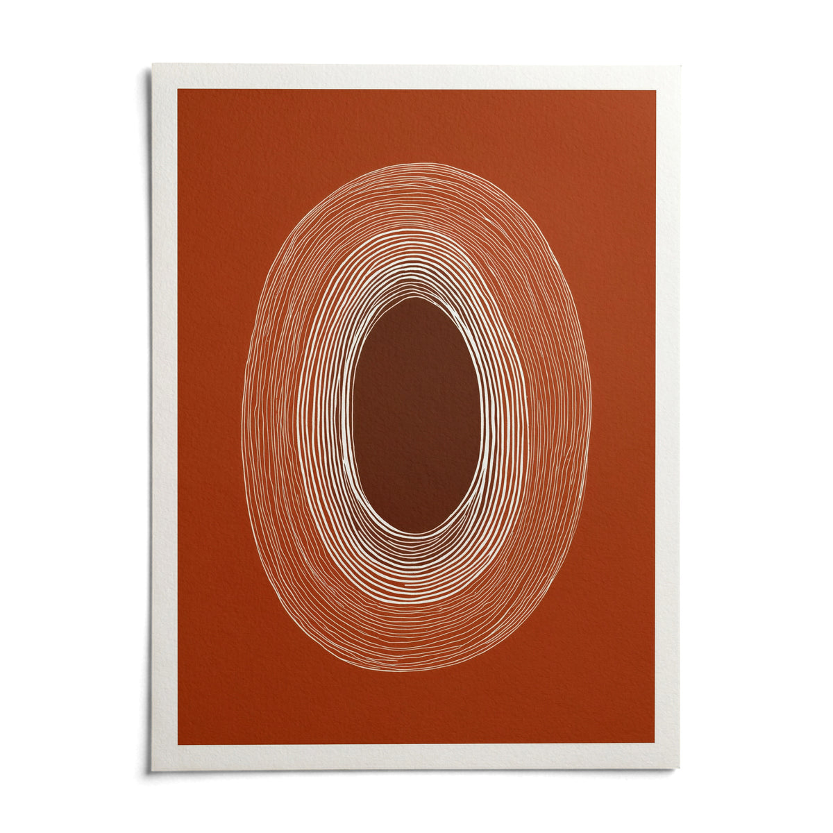 Abstract Line Drawing Poster, shown as an unframed paper print on a plain white background
